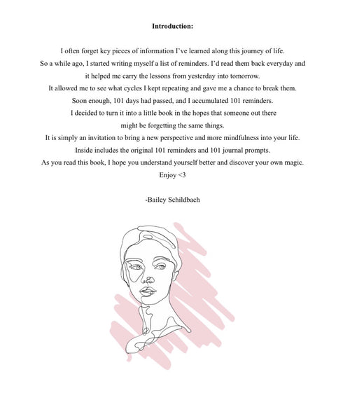 101 Reminders: A Digital Ebook of Powerful Quotes & Journal Prompts